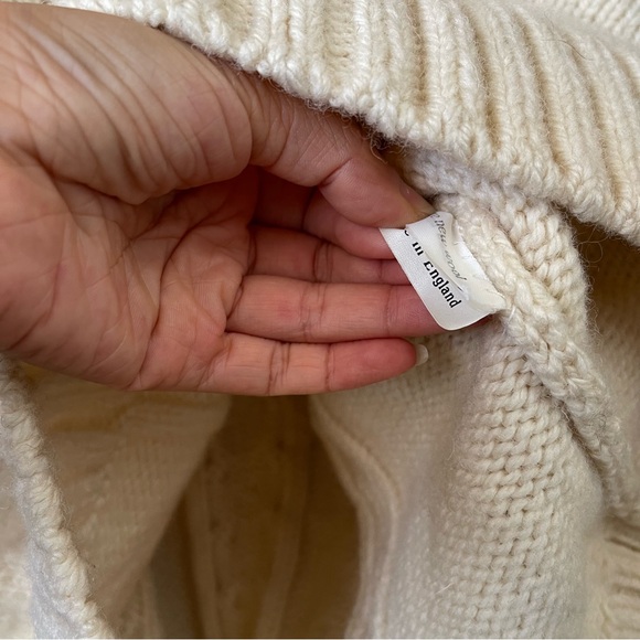 Vintage hand knit popcorn fisherman sweater - Picture 5 of 6